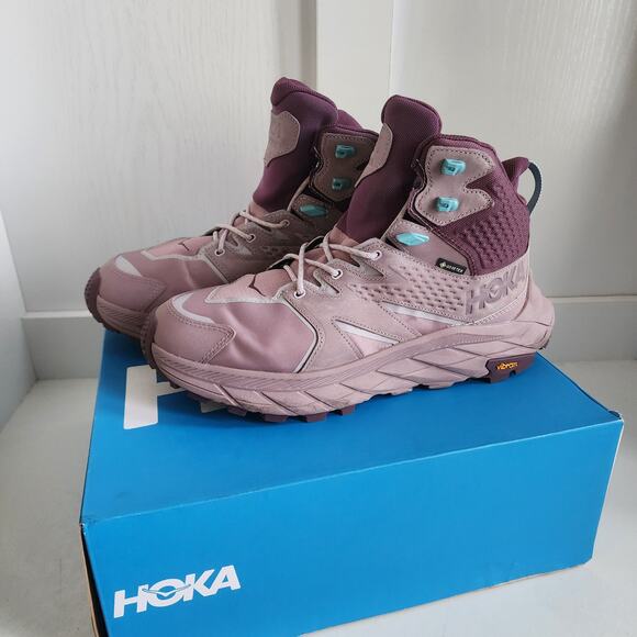 HOKA One Anacapa Mid GTX GoreTex Women 11 Hiking Terrain Boots Elderberry/Grape - Picture 3 of 12